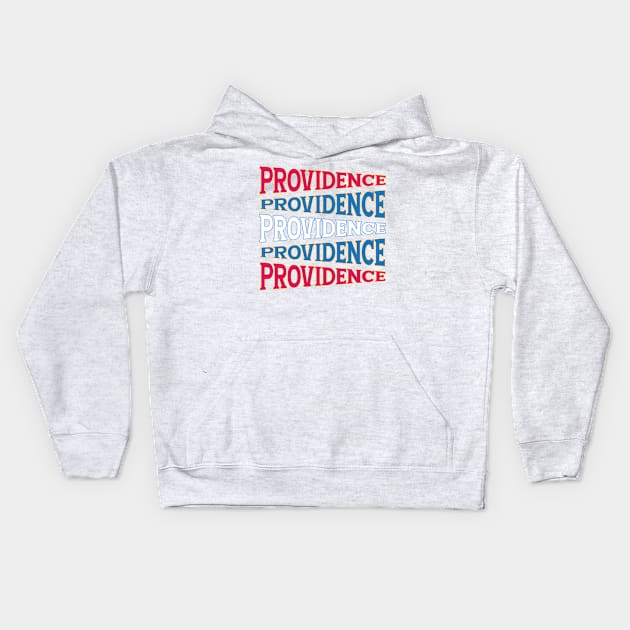 NATIONAL TEXT ART PROVIDENCE Kids Hoodie by LAVA-ROMA-NOVA